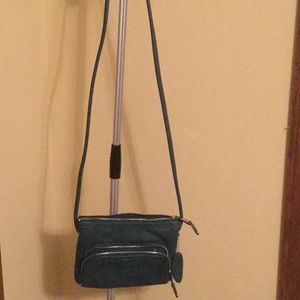Leather Crossbody.  Lovely green.